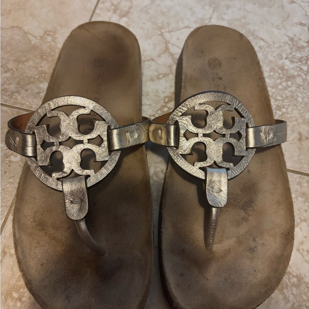 Tory Burch Metallic Sandals